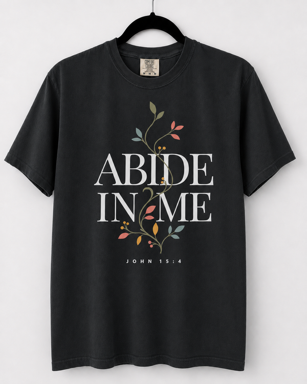 Black Abide in Me front design [pair|black|front|1]