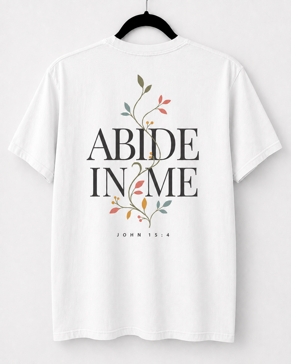 White Abide in Me back design [pair|white|back|2]