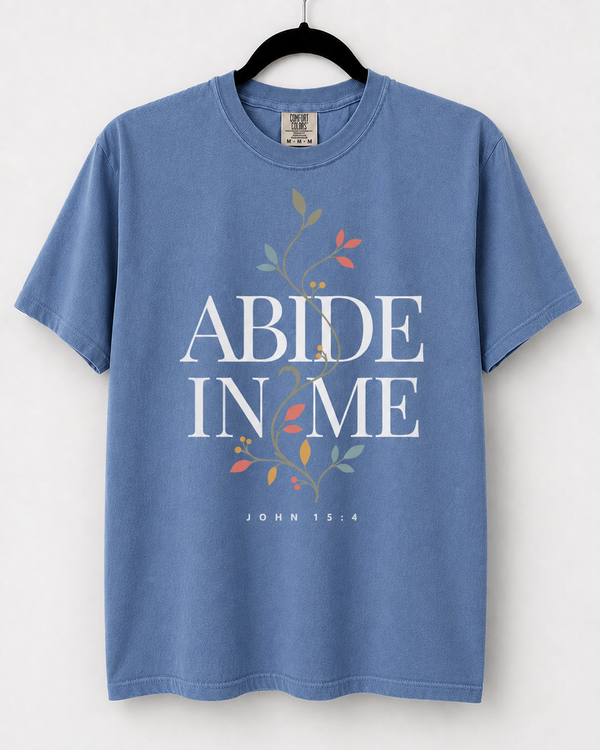 Washed Denim Abide in Me front design [pair|washed-denim|front|1]