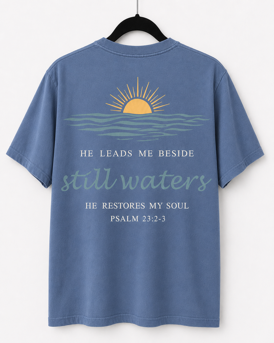 Washed Denim Still Waters back design