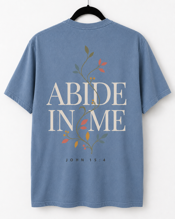 Washed Denim Abide in Me back design [pair|washed-denim|back|2]