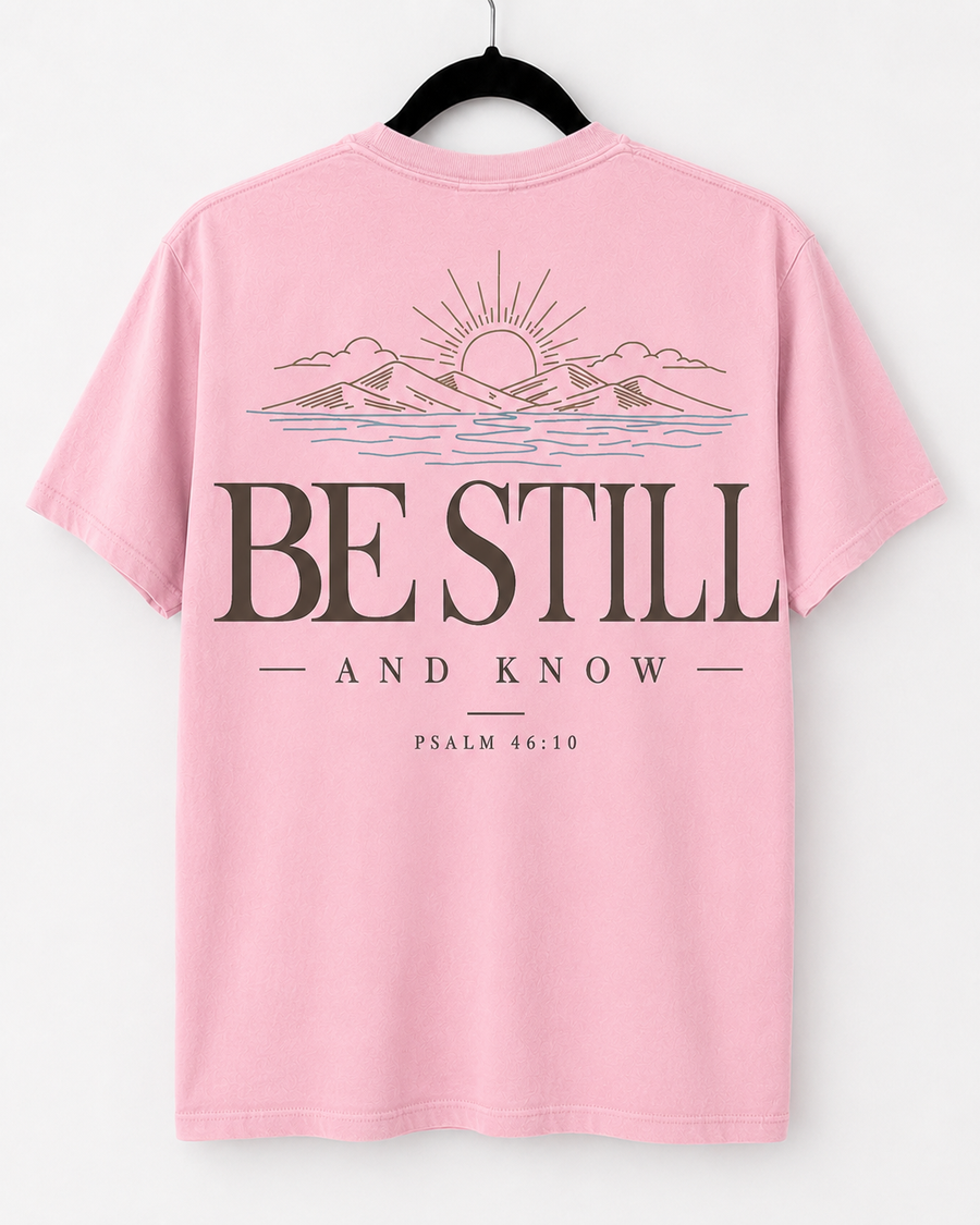 Blossom Be Still and Know back design