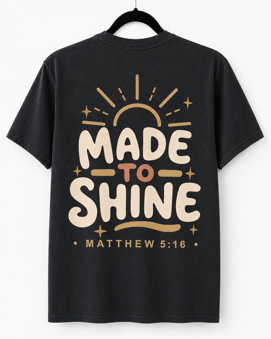 Black Made to Shine back design