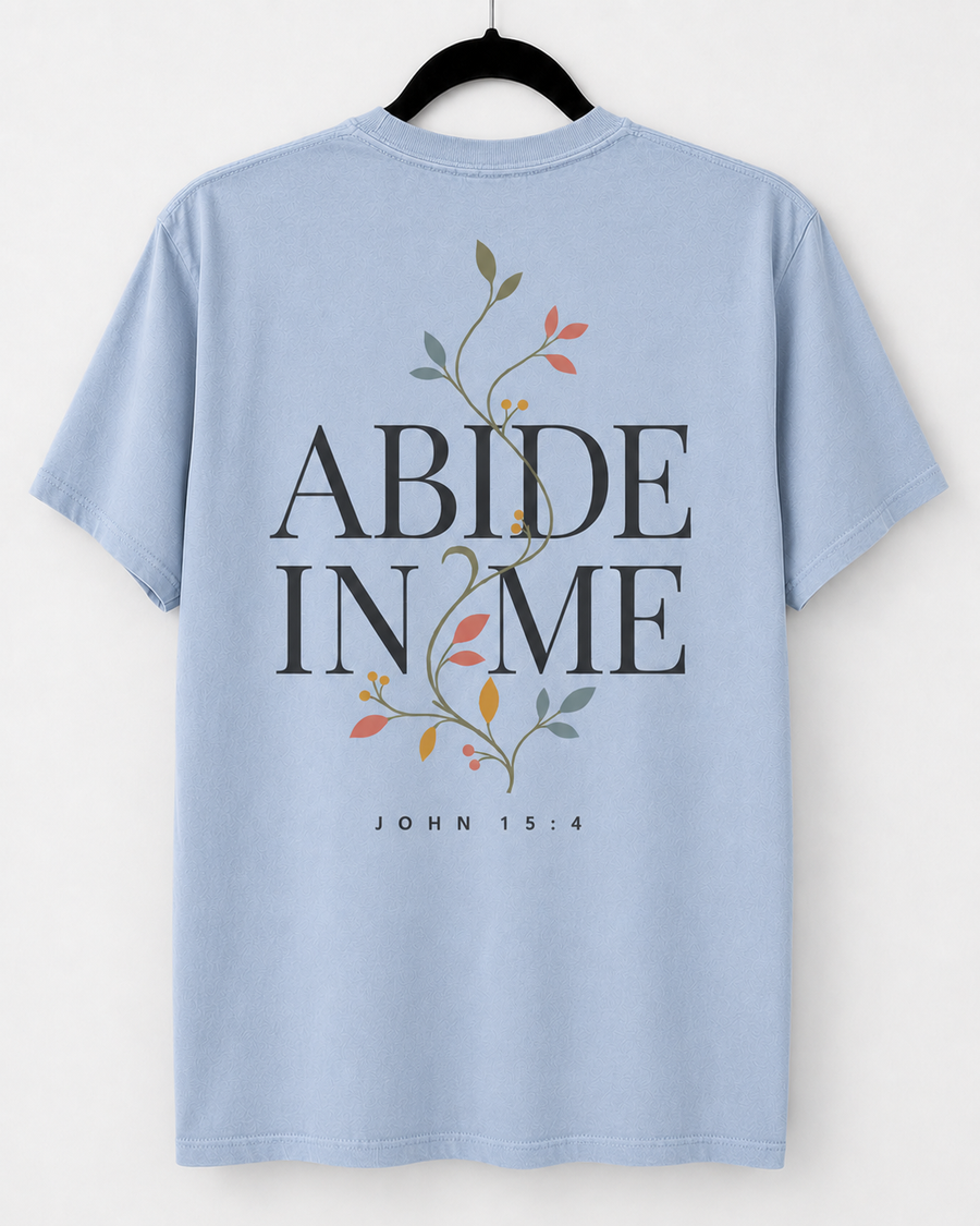 Hydrangea Abide in Me back design
