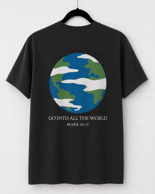 Black Go Into All the World back design [pair|black|back|2]