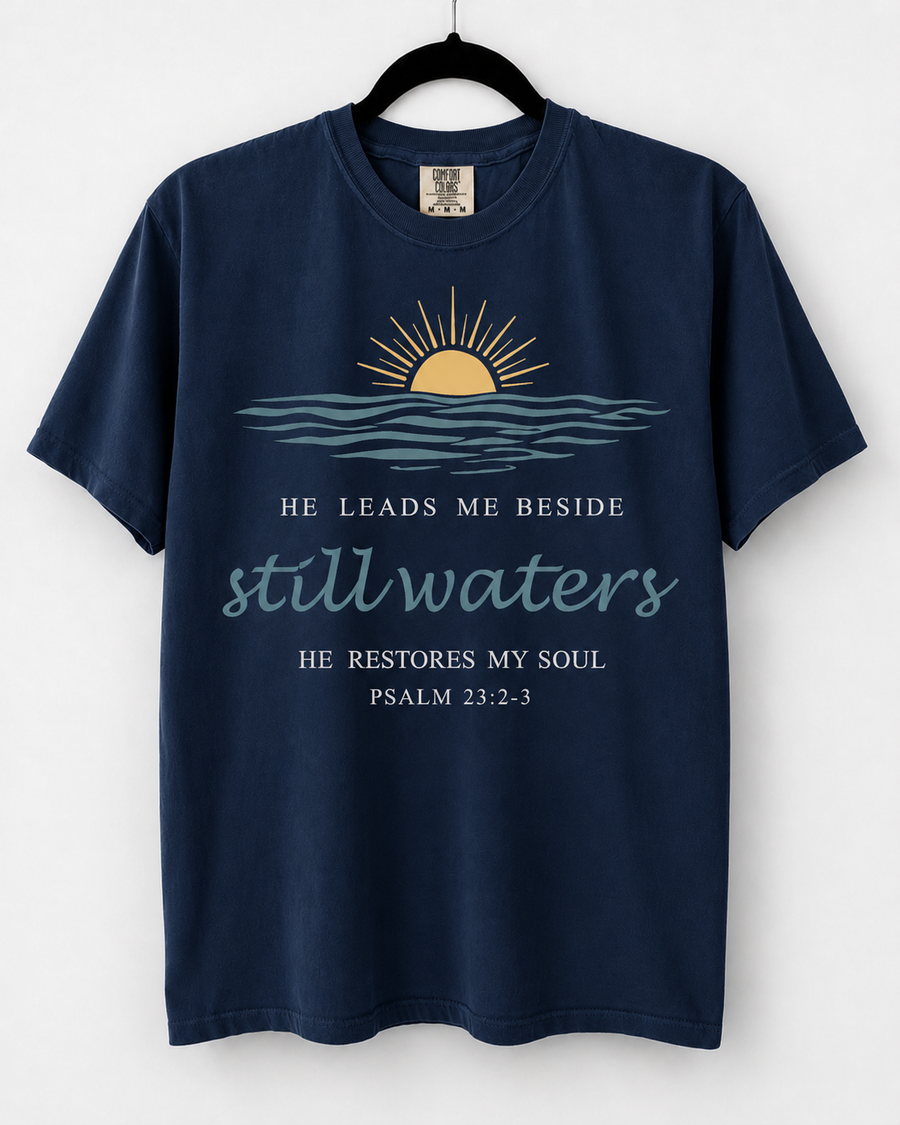 Navy Still Waters front design