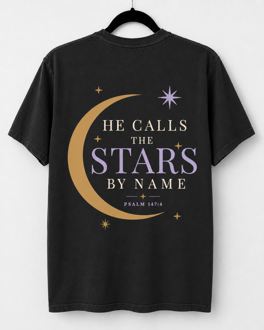 Black He Calls the Stars back design
