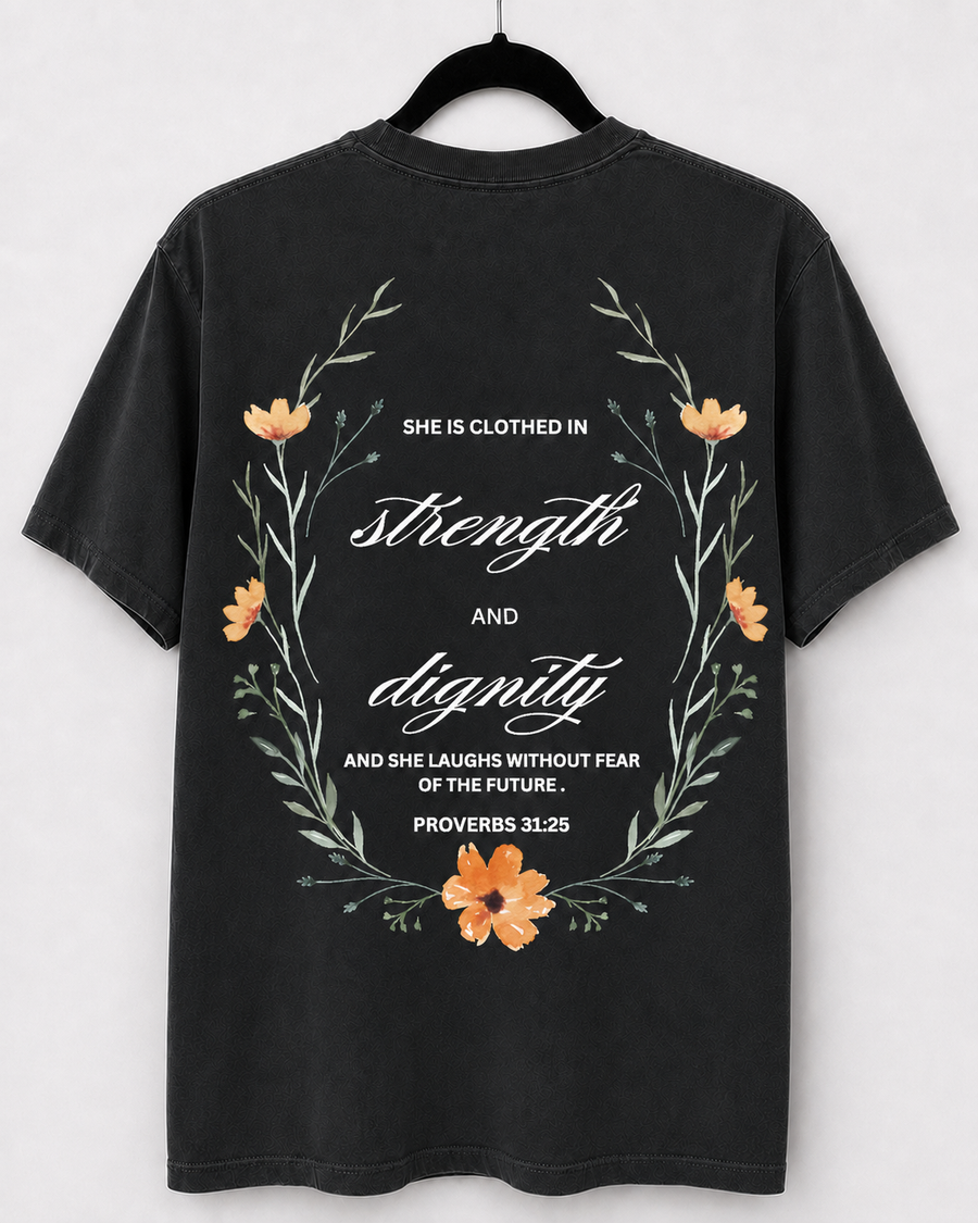 Black Strength and Dignity back design