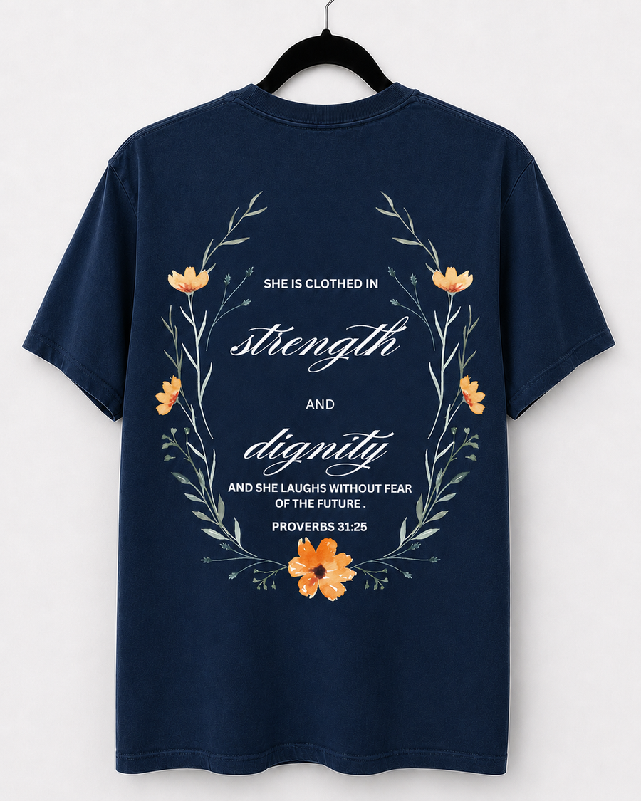 Navy Strength and Dignity back design