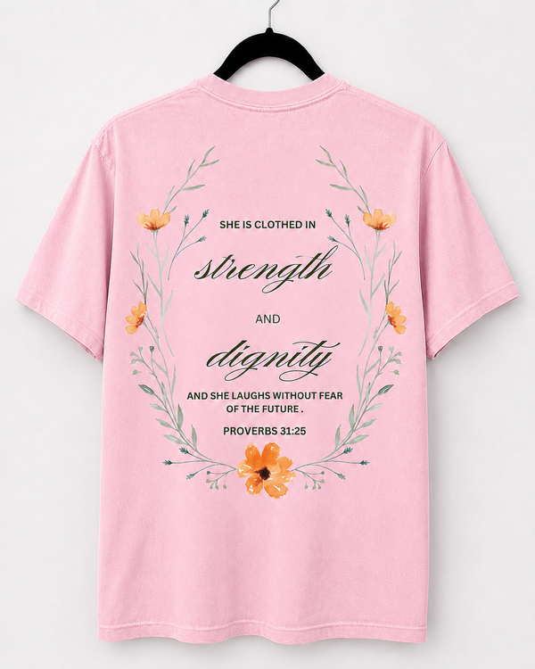 Blossom Strength and Dignity back design [pair|blossom|back|2]