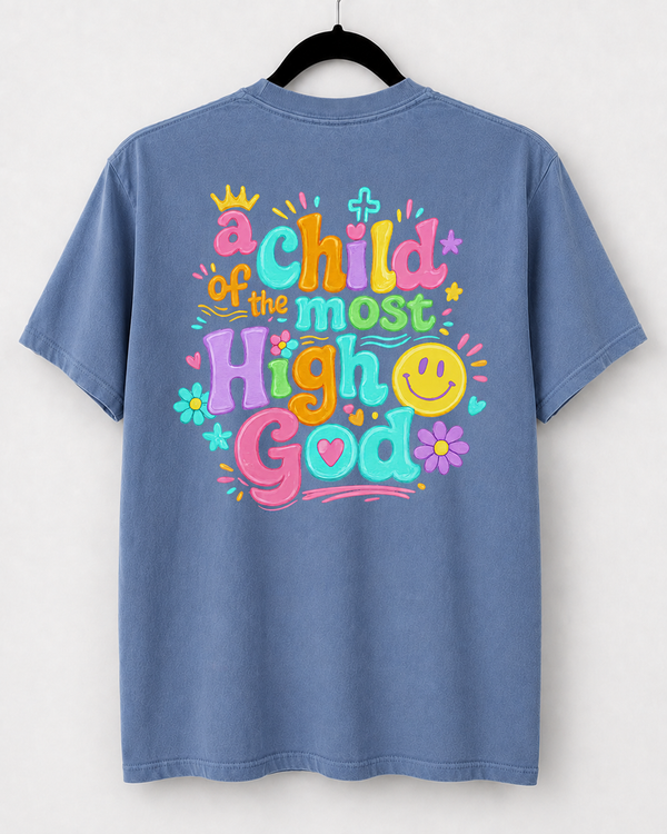 Washed Denim Child of God back design [pair|washed-denim|back|2]