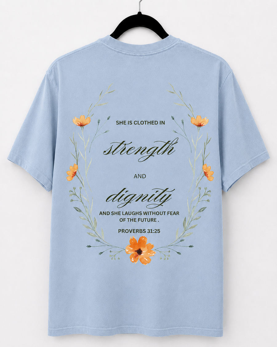 Hydrangea Strength and Dignity back design