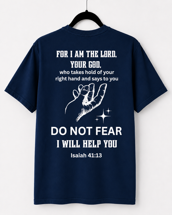 Navy Do Not Fear back design [pair|navy|back|2]