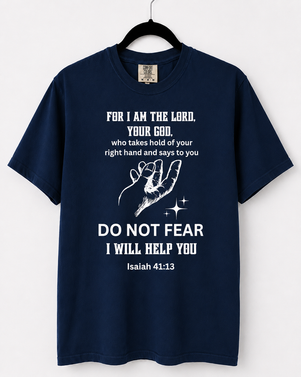 Navy Do Not Fear front design [pair|navy|front|1]