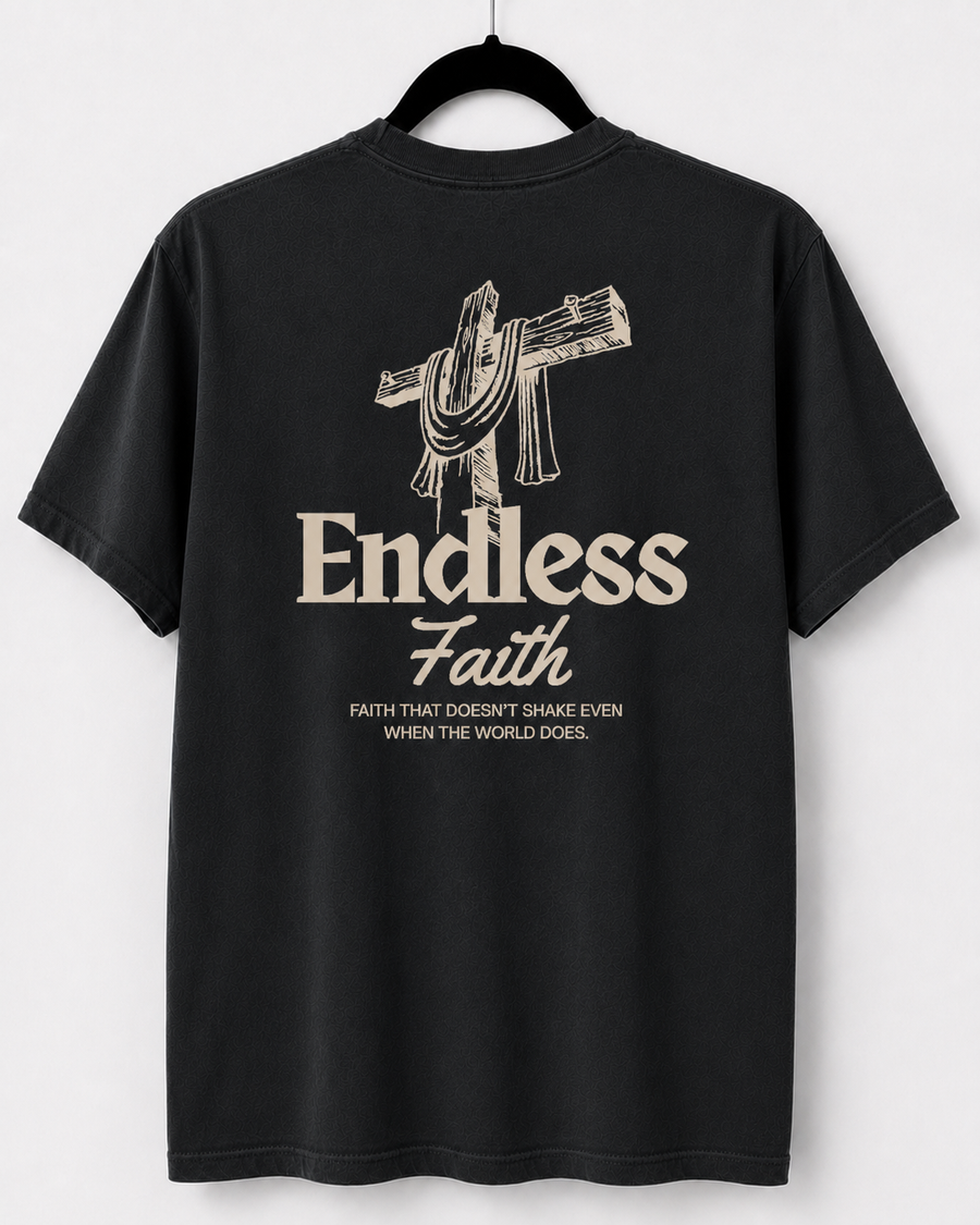Black Endless Faith back design