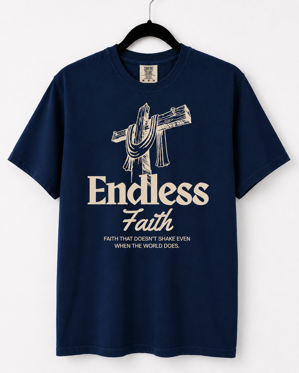 Navy Endless Faith front design [pair|navy|front|1]