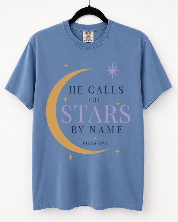 Washed Denim He Calls the Stars front design [pair|washed-denim|front|1]