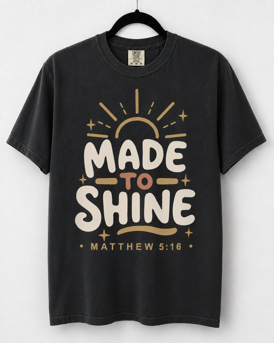 Black Made to Shine front design