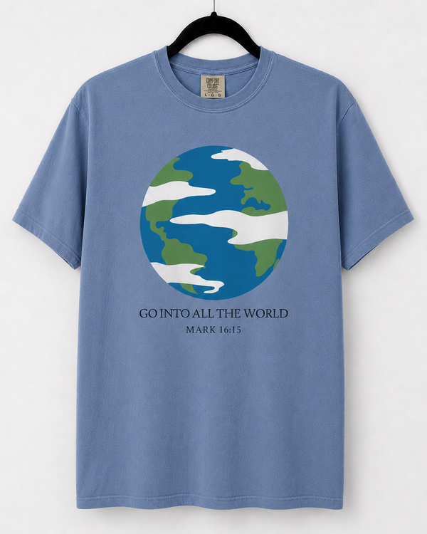 Washed Denim Go Into All the World front design [pair|washed-denim|front|1]