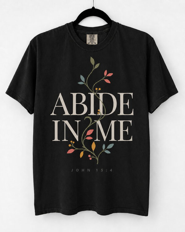 Black Abide in Me front design [pair|black|front|1]