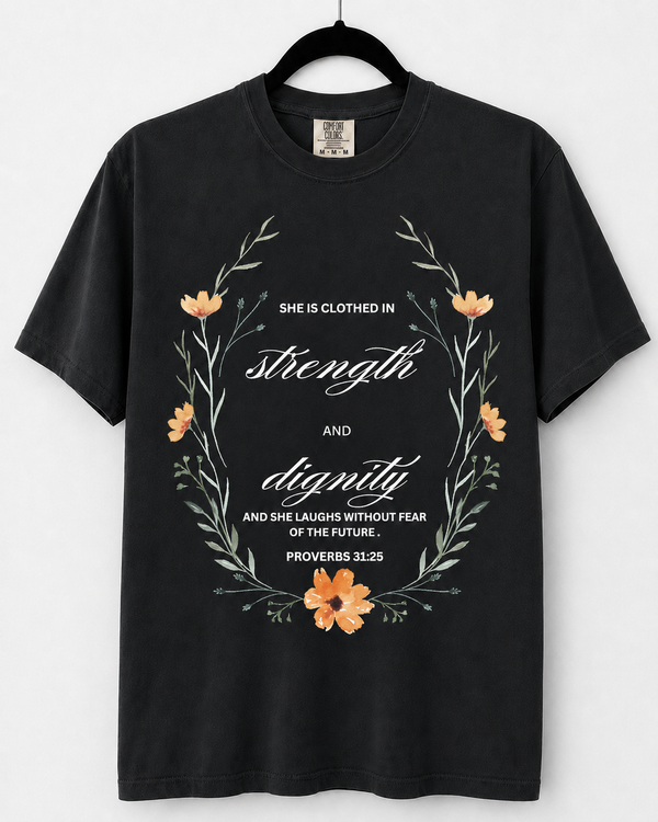 Black Strength and Dignity front design [pair|black|front|1]