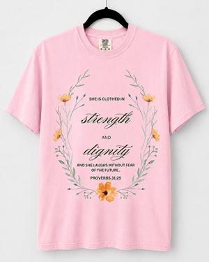 Blossom Strength and Dignity front design [pair|blossom|front|1]