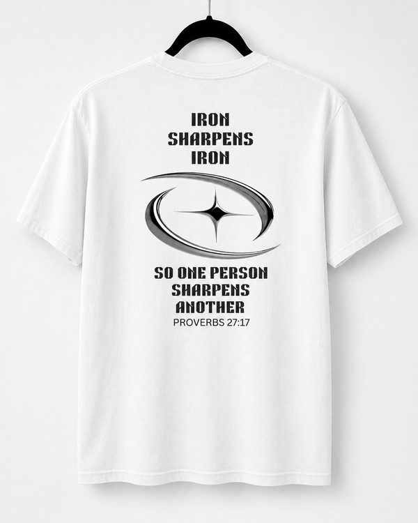 White Iron Sharpens Iron back design [pair|white|back|2]