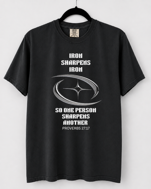 Black Iron Sharpens Iron front design [pair|black|front|1]