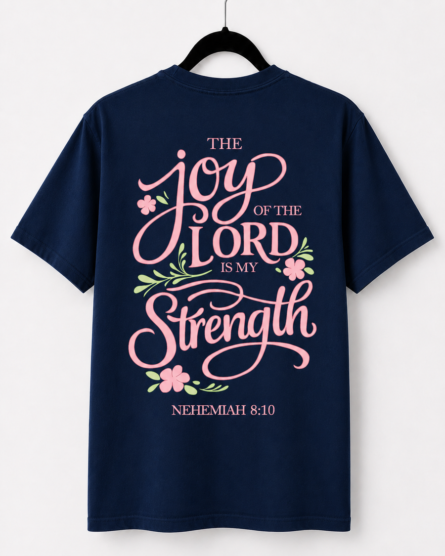Navy Joy of the Lord back design