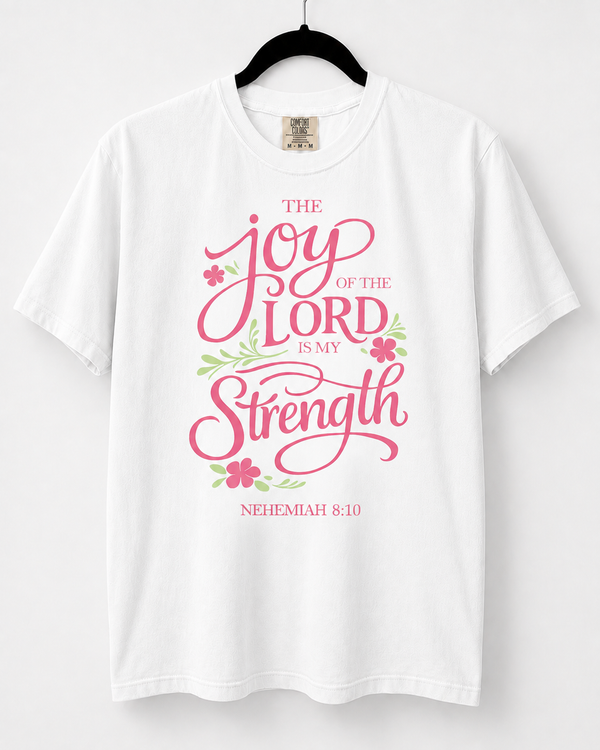 White Joy of the Lord front design [pair|white|front|1]