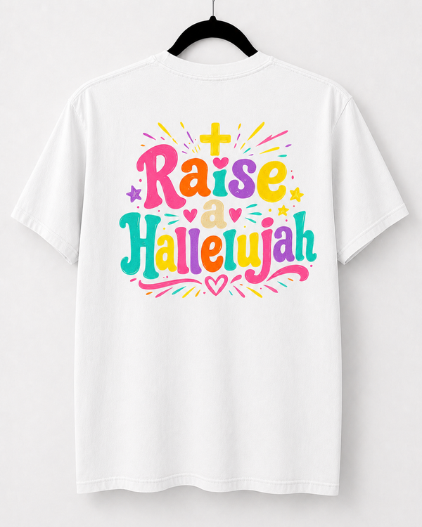 White Raise a Hallelujah back design [pair|white|back|2]