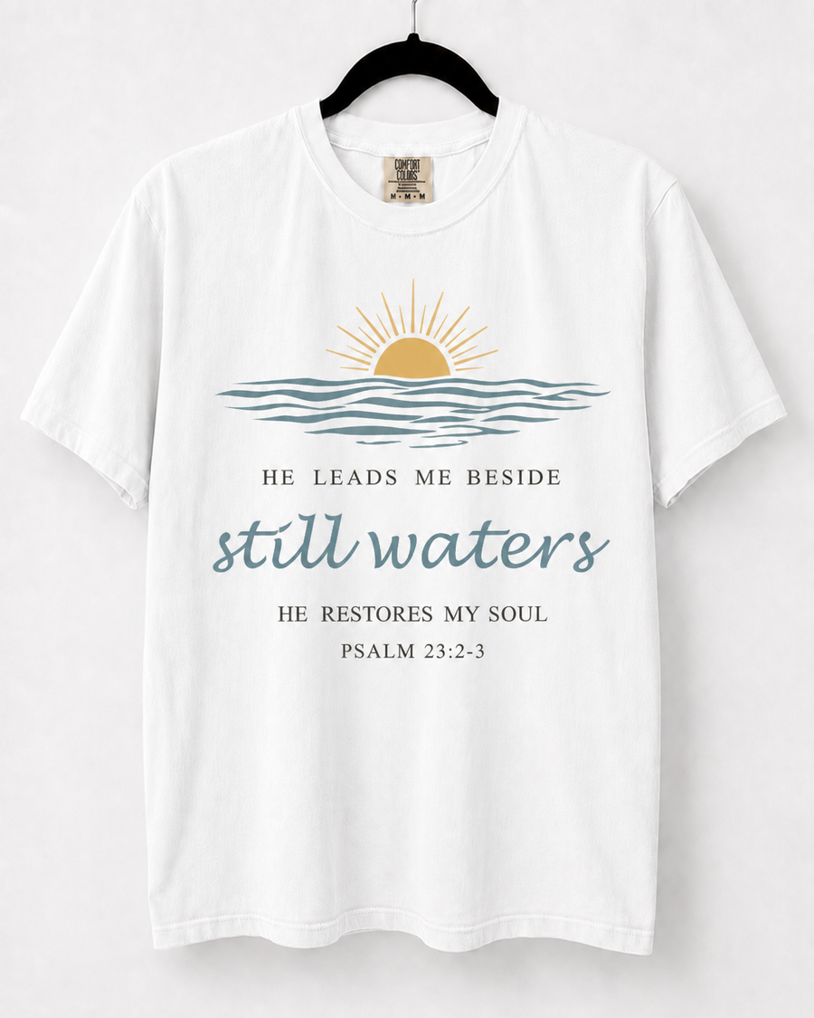 White Still Waters front design