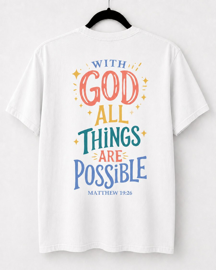 White With God back design